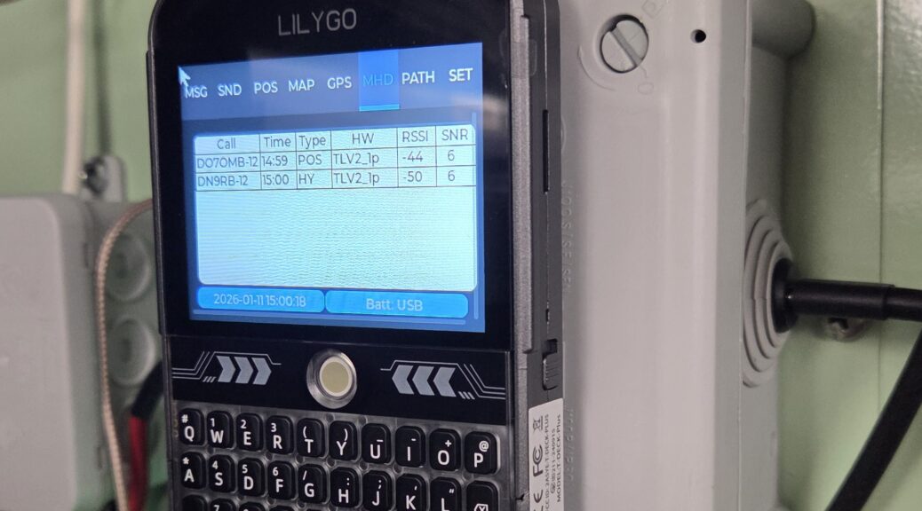MeshCom Node. Hier ein LilyGo T-Deck-Plus